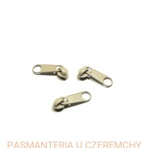 suwak zamkowy 5 mm beżowy