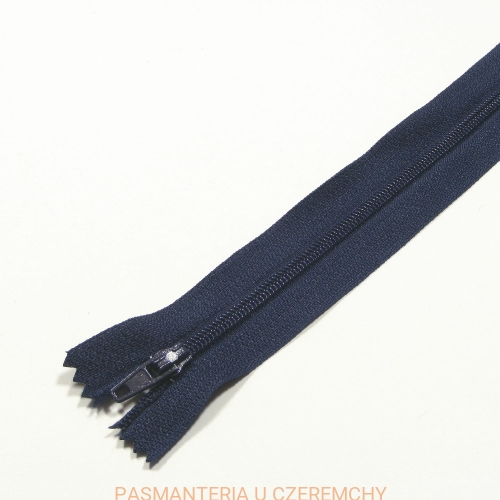 zamek 18 cm granatowy nierozdzielczy spirala rozm. 3 