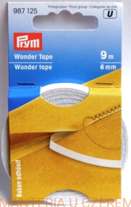 Wonder Tape - taśma samoprzylepna PRYM 987 125 /dwustronnie klejąca/