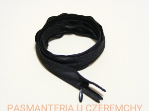 zamek 55 cm czarny kryty nierozdzielczy
