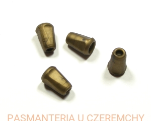 końcówki do sznurka plastikowe -  imitacja metalu /końcówka plastikowa mosiądz oksydowany