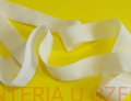 Guma łamana 21 mm matowa /lamówka elastyczna, lamówka gumowa/ biała 