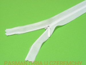zamek 45 cm biały kryty