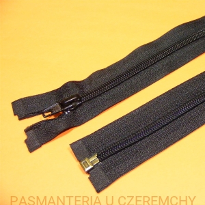 zamek 90 cm czarny rozdzielczy plastikowy spirala rozm. 5