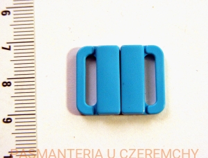 zapięcie do stroju kąpielowego - 13 mm, kolor niebieski /bieliźniarskie, do biustonosza/