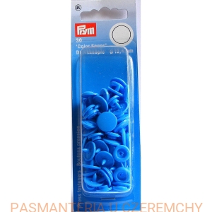 napy plastikowe okrągłe ciemnoniebieskie PRYM 393 108 /zatrzaski niebieskie/ 