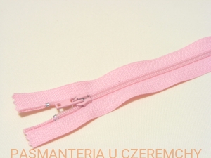 zamek 18 cm różowy ALPHA nierozdzielczy S5