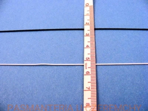 guma okrągła 0,8 mm biała /kapelusznicza/ 