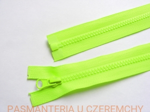 zamek 40 cm neonowa zieleń rozdzielczy kostka rozm.5 /kanarkowy/
