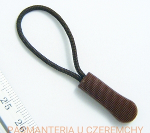 przywieszka do zamka błyskawicznego - brązowa