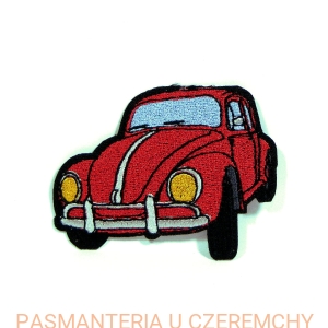 aplikacja do naprasowywania - VW "garbus" czerwony /samochód, auto, termoaplikacja, naprasowanka/