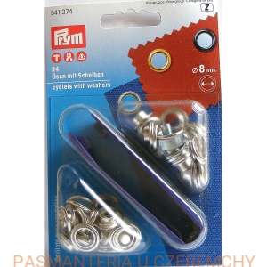 oczka - nity oczkowe 8 mm srebrne PRYM 541 374 