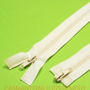 zamek 160 cm ecru rozdzielczy dwusuwakowy spirala 5   