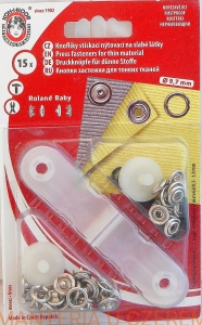 zatrzaski 10 mm czarne do nabijania Roland Baby Koh-I-Noor /springi/