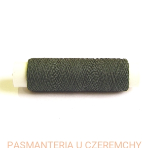 gumonici cienkie bardzo ciemna zieleń 50 mb /nici gumowe khaki, zielone/