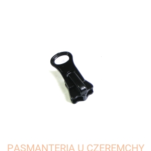 suwak zamkowy dolny do zamków kostkowych /kostka rozm. 5/ rozdzielczych dwusuwakowych - kolor czarny