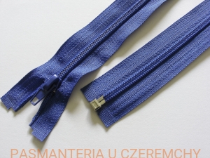 zamek 40 cm chabrowy rozdzielczy plastikowy spirala rozm.5 /kobaltowy/