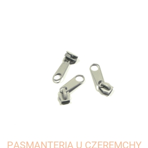 suwak zamkowy 5 mm szary