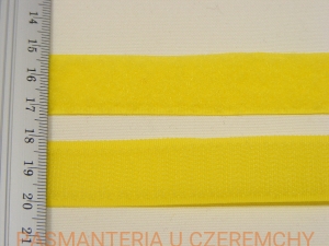 taśma rzepowa 20 mm żółta  /rzep żółty/ 
