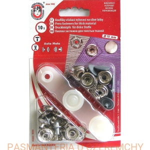 napy metalowe 15 mm szare do nabijania Auto Moto Koh-I-Noor