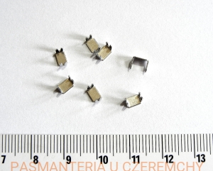 skuwka do zamka 3 mm nikiel /zacisk, końcówka/ 