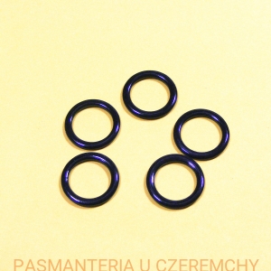 kółko bieliźniarskie 11 mm czarne metalowe, lakierowane