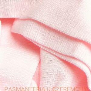dzianina ściągaczowa jasnoróżowa 1x1 /różowa, ściągacz gładki, różowy/