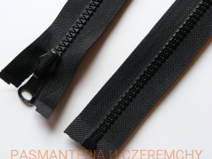 zamek 115 cm czarny rozdzielczy kostka rozm.5  