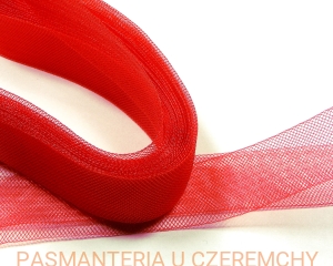taśma krynolinowa 25 mm czerwona /krynolina/