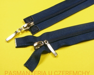 zamek 70 cm granatowy rozdzielczy dwusuwakowy spirala 5 