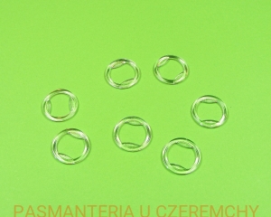 kółko bieliźniarskie plastikowe 11 mm bezbarwne  - opak. 20 szt.