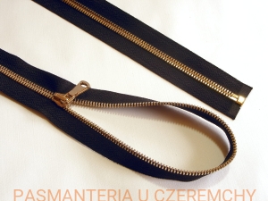 zamek 90 cm czarny rozdzielczy kapturowy