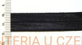 Guma łamana 20 mm /lamówka elastyczna, lamówka gumowa/ czarna