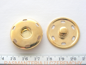 zatrzaski metalowe 28 mm - kolor złoty /złote/
