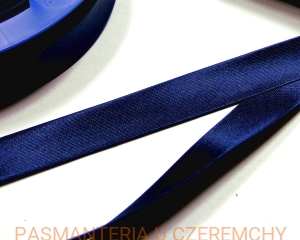 lamówka atłasowa 15 mm ciemnogranatowa /granatowa/ opak. 20 mb