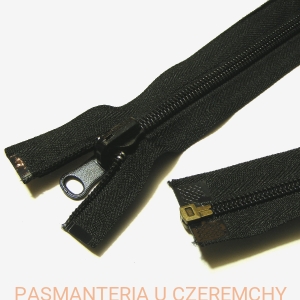 zamek 70 cm czarny dwustronny rozdzielczy spirala 5