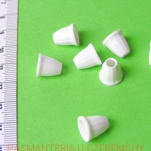 końcówki do sznurka plastikowe białe /końcówka plastikowa biała/