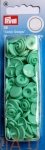 napy plastikowe okrągłe miętowe PRYM 393 119 /zatrzaski seledynowe, zielone/