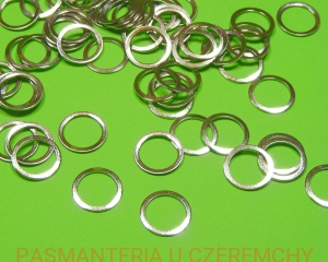 kółko bieliźniarskie 12 mm metalowe, miralloy, kolor srebrny