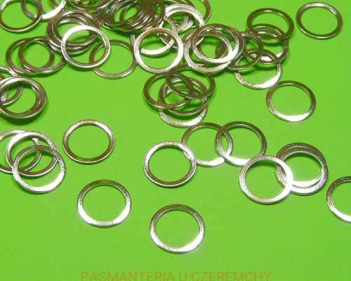 kółko bieliźniarskie 12 mm metalowe, miralloy, kolor srebrny