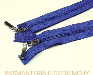 zamek 80 cm chabrowy rozdzielczy dwusuwakowy spirala 5 /granatowy, niebieski/
