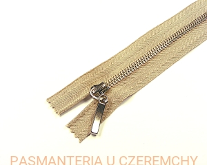 zamek 14 cm beżowy metalowy nierozdzielczy VT10 nikiel  