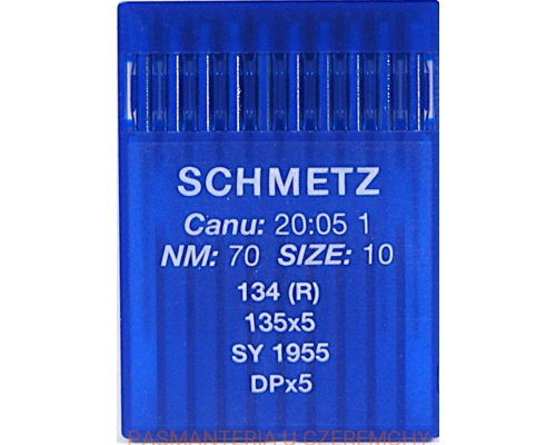 igła okrągła Schmetz 135x5 /DPx5/ rozm. 70 uniwersalna