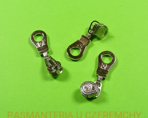 suwak zamkowy do zamków spiralnych rozm. 5 - nikiel /srebrny, spirala/