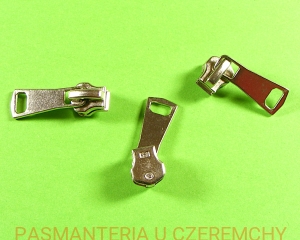suwak zamkowy do zamków metalowych VT10 - nikiel /srebrny/ 