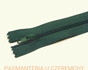 zamek 20 cm ciemnozielony nierozdzielczy spirala rozm. 5 /zielony/
