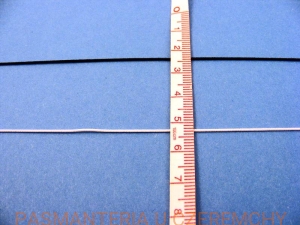 guma okrągła czarna  0,8 mm /kapelusznicza/ 