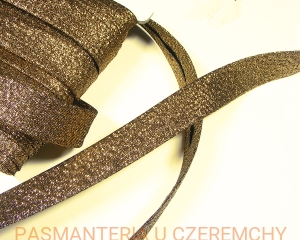 lamówka brokatowa 15 mm - kolor starego złota