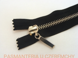 zamek 10 cm czarny metalowy nierozdzielczy VT0 nikiel