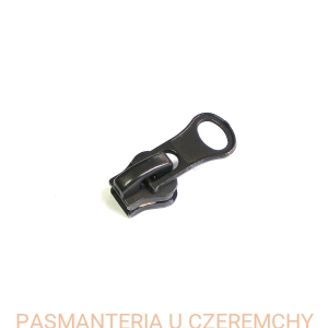 suwak zamkowy dolny do zamków kostkowych /kostka rozm. 5/ rozdzielczych dwusuwakowych - kolor czarny nikiel